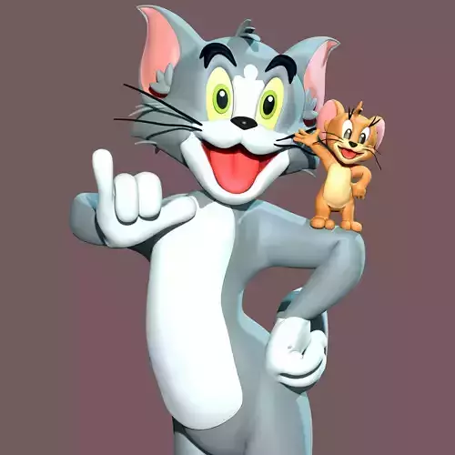 Tom - Jerry Fan Art 3D print model