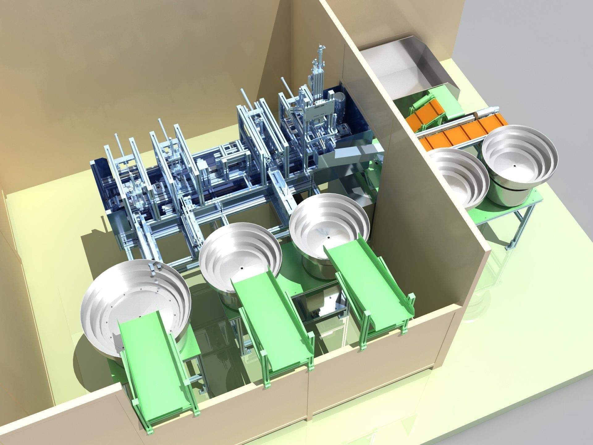 Industrial Equipment 37 - Automatic Assembly Line 3D model_4
