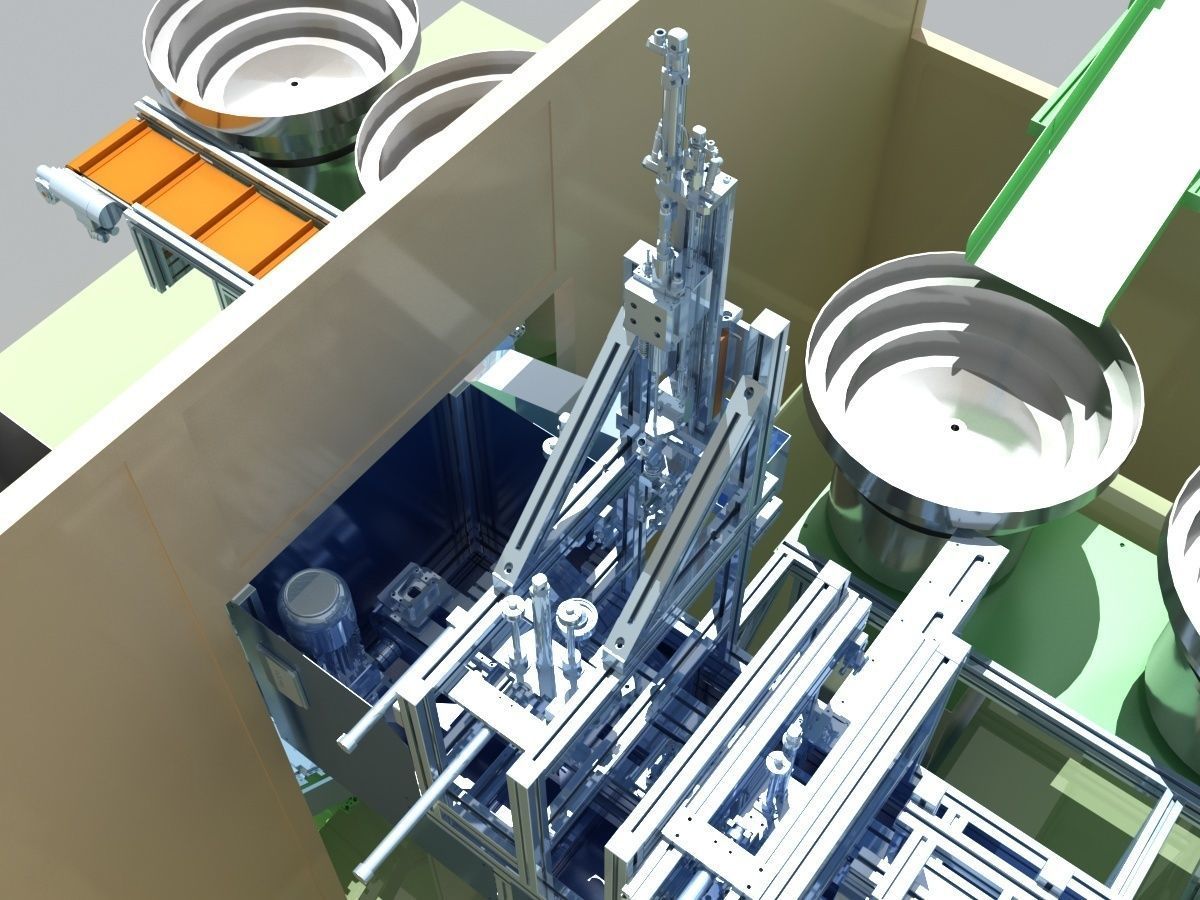 Industrial Equipment 37 - Automatic Assembly Line 3D model_10