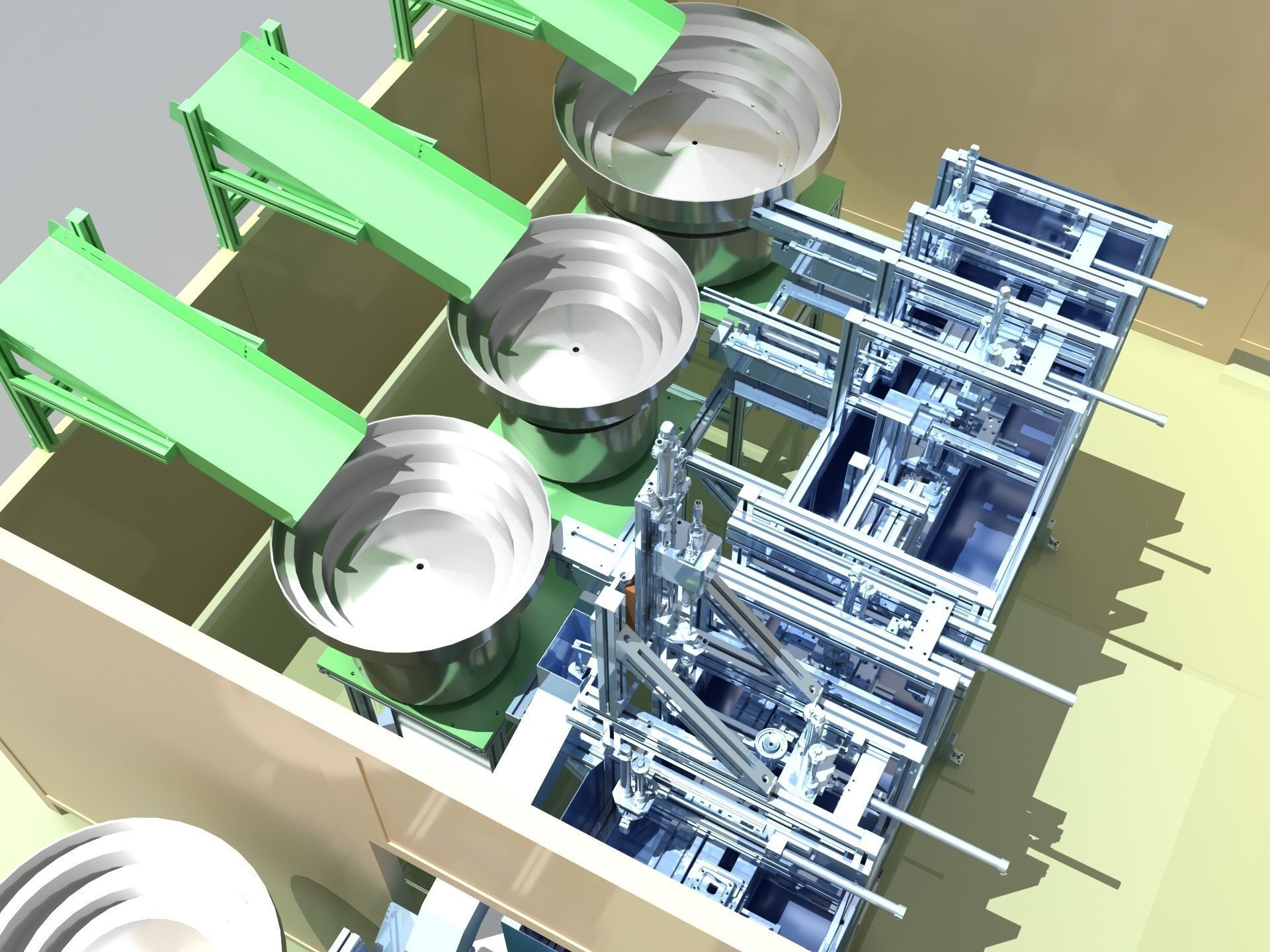 Industrial Equipment 37 - Automatic Assembly Line 3D model_2