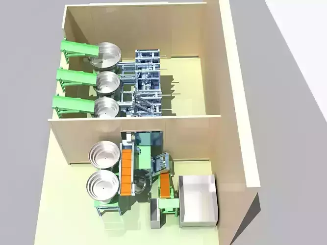 Industrial Equipment 37 - Automatic Assembly Line 3D model