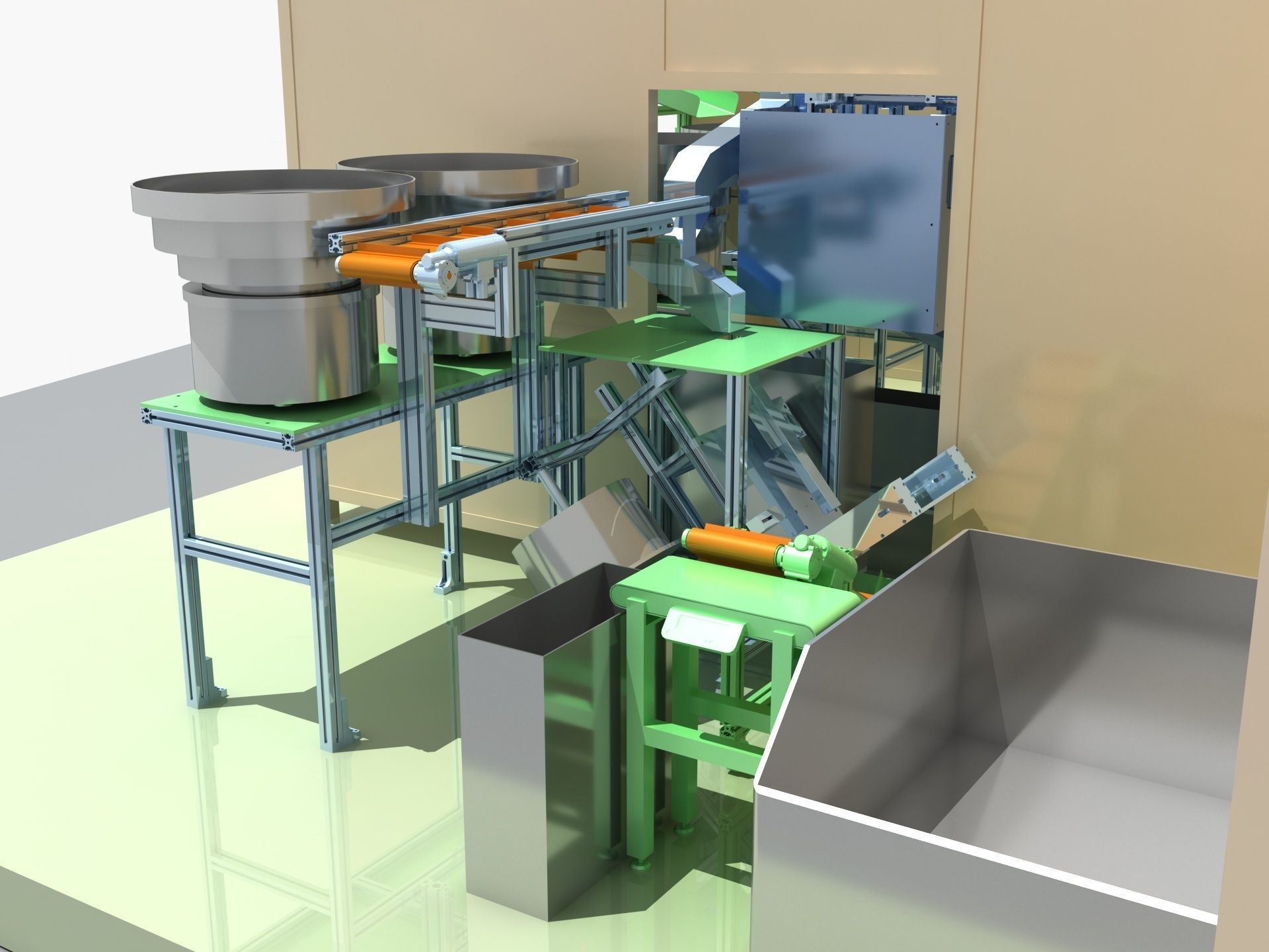 Industrial Equipment 37 - Automatic Assembly Line 3D model_3