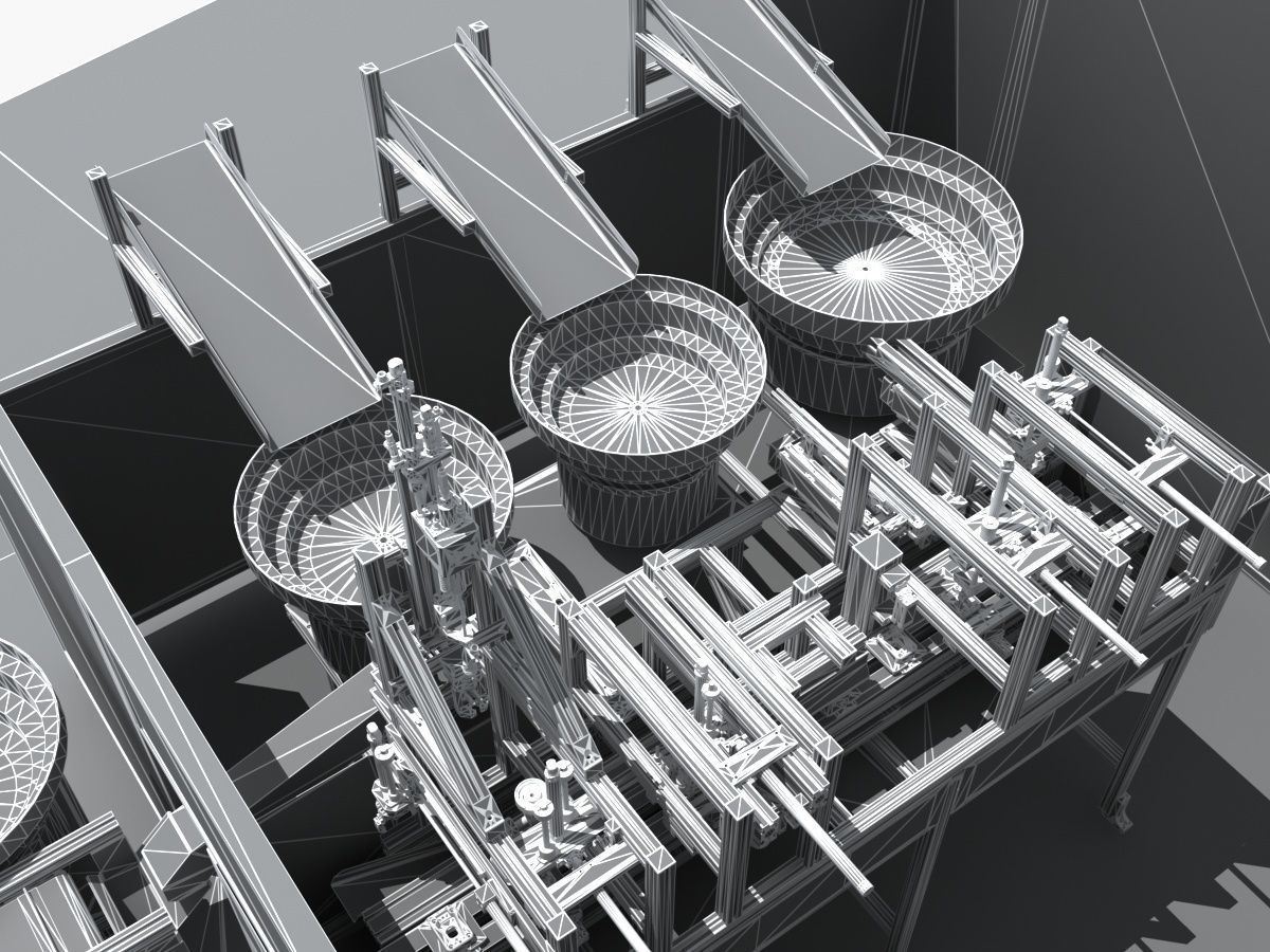 Industrial Equipment 37 - Automatic Assembly Line 3D model_12