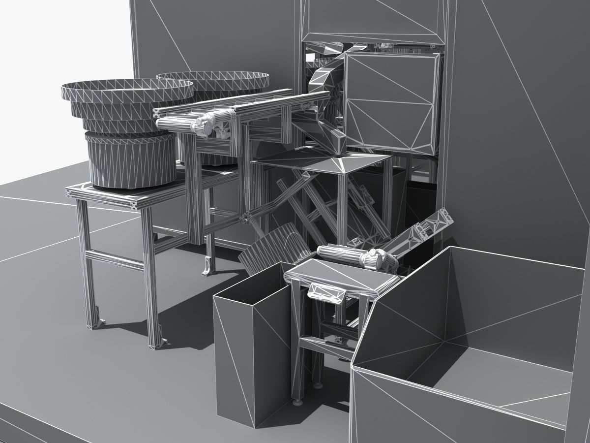 Industrial Equipment 37 - Automatic Assembly Line 3D model_13