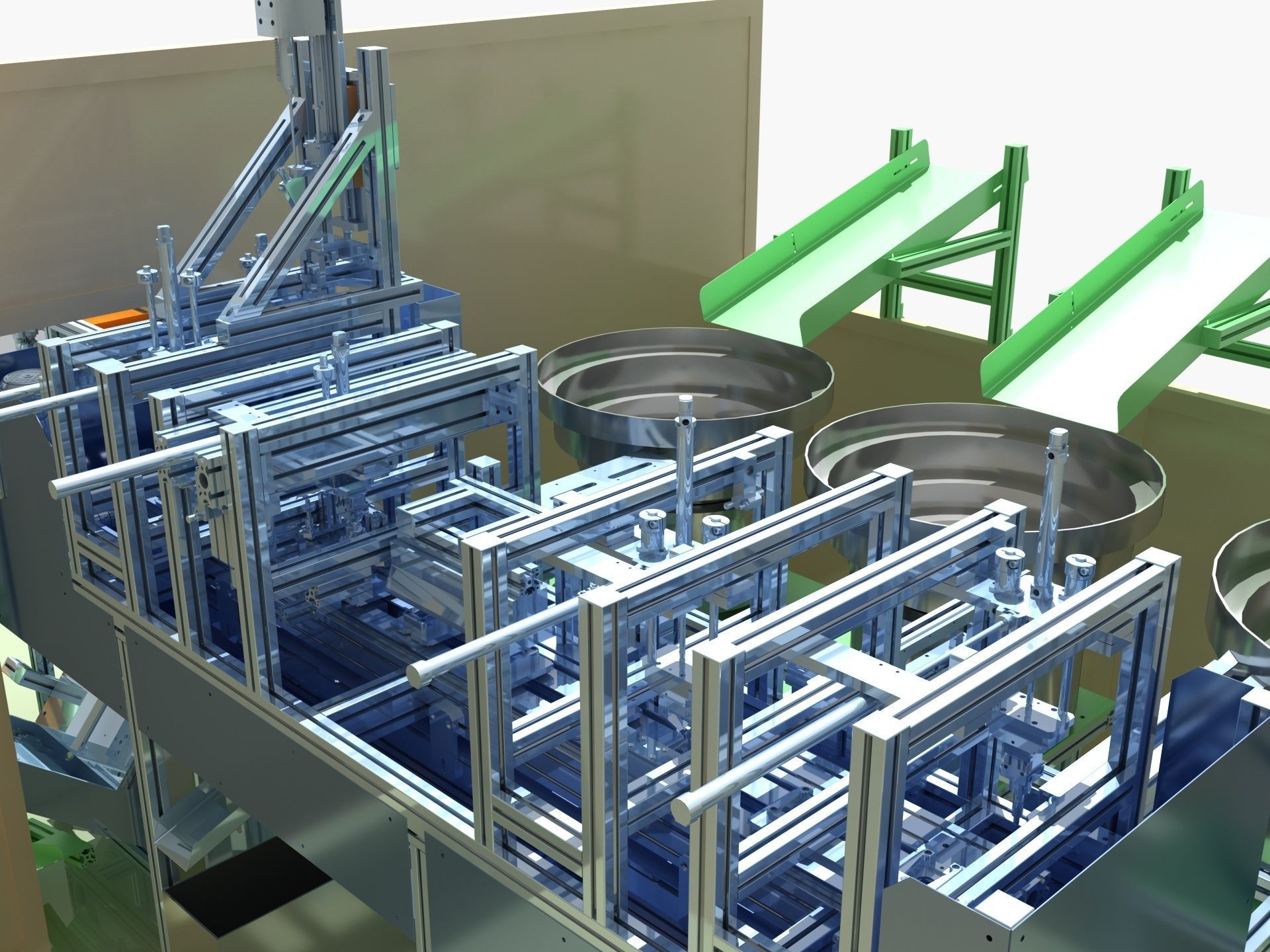 Industrial Equipment 37 - Automatic Assembly Line 3D model_7