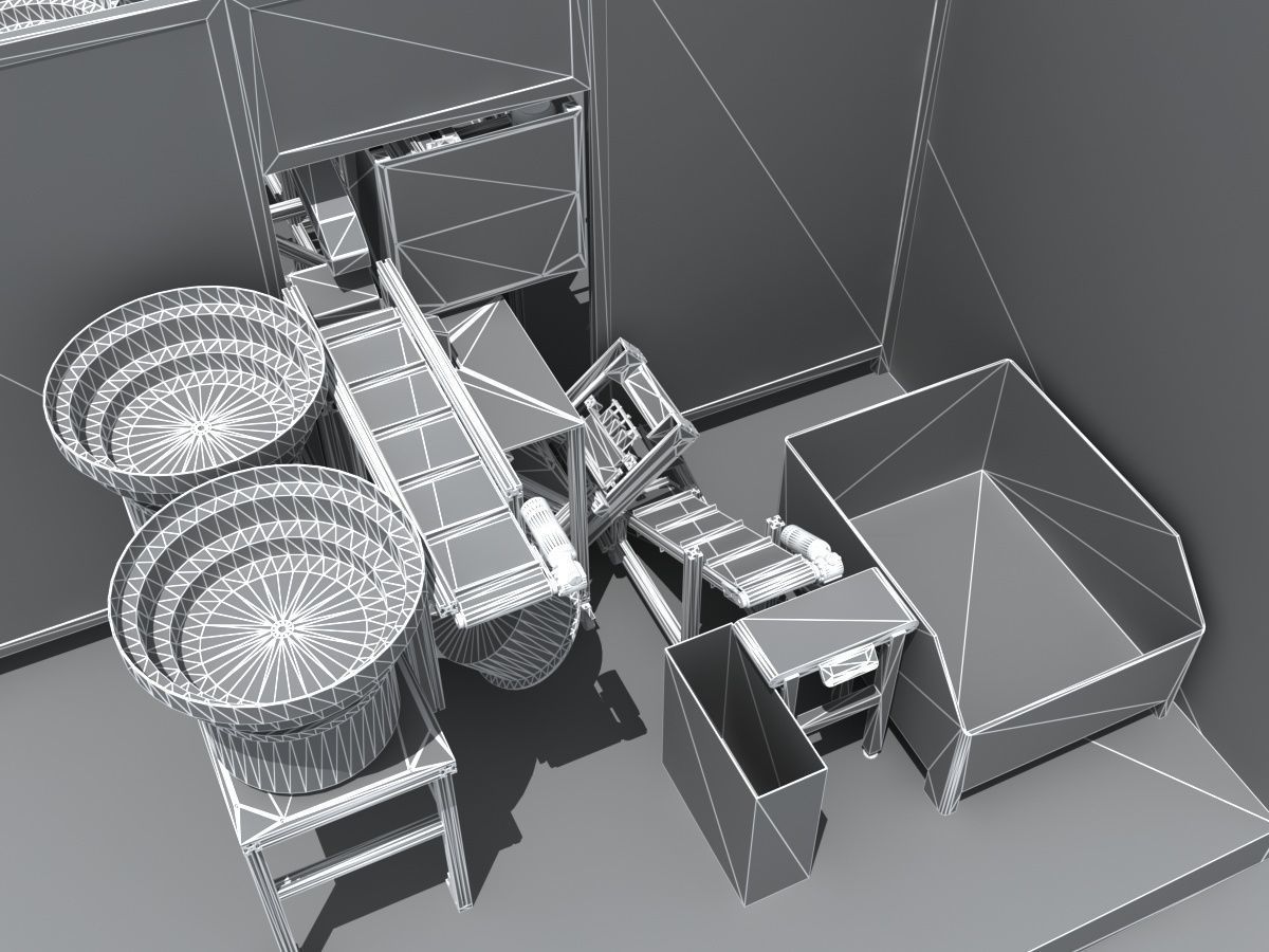Industrial Equipment 37 - Automatic Assembly Line 3D model_14