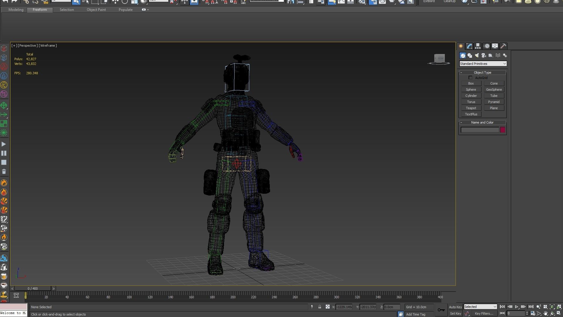 ARMY SUIT Low-poly 3D model_8