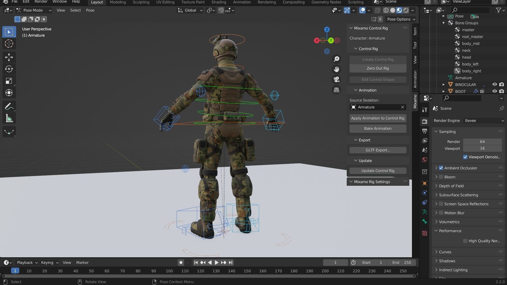 ARMY SUIT Low-poly 3D model_12