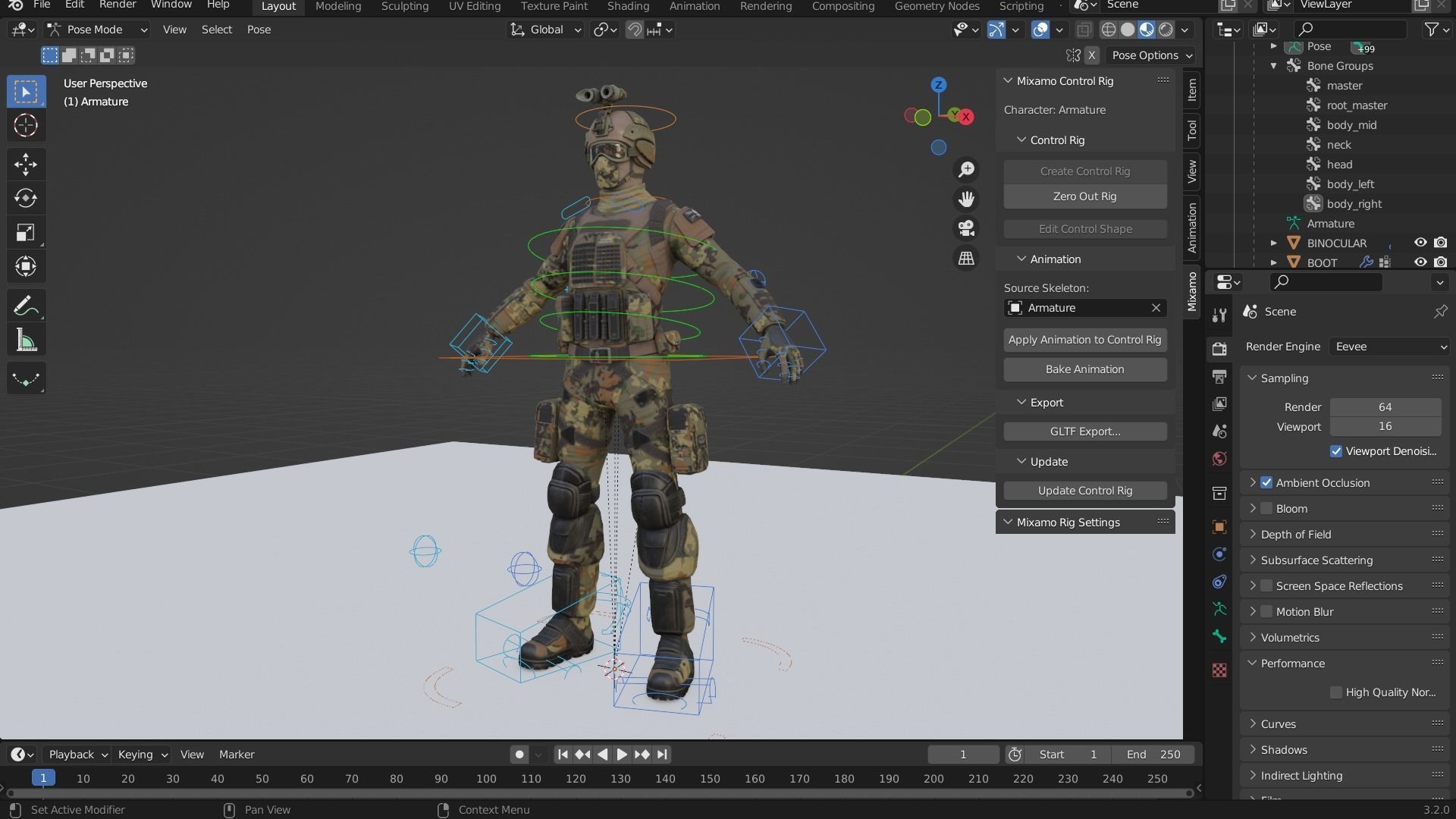 ARMY SUIT Low-poly 3D model_11