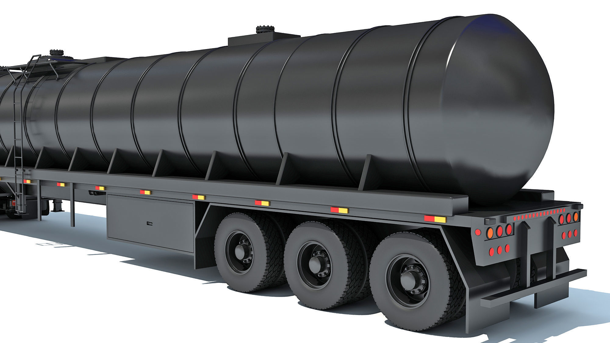 Truck with Tank Semitrailer 3D model_15