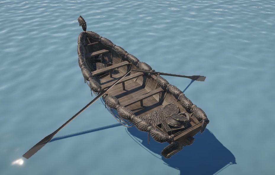Boat With Animations Low-poly 3D model_1