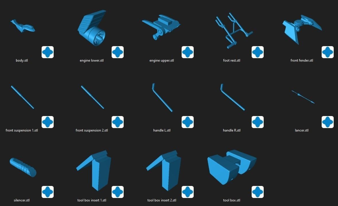 Lancer Speeder Bike - TCW 3D print model_1