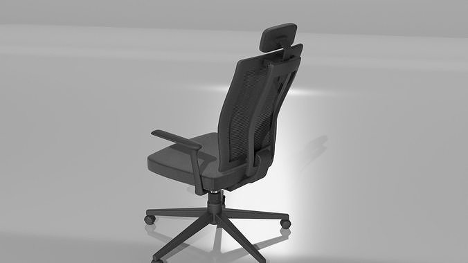 office chair Low-poly 3D model