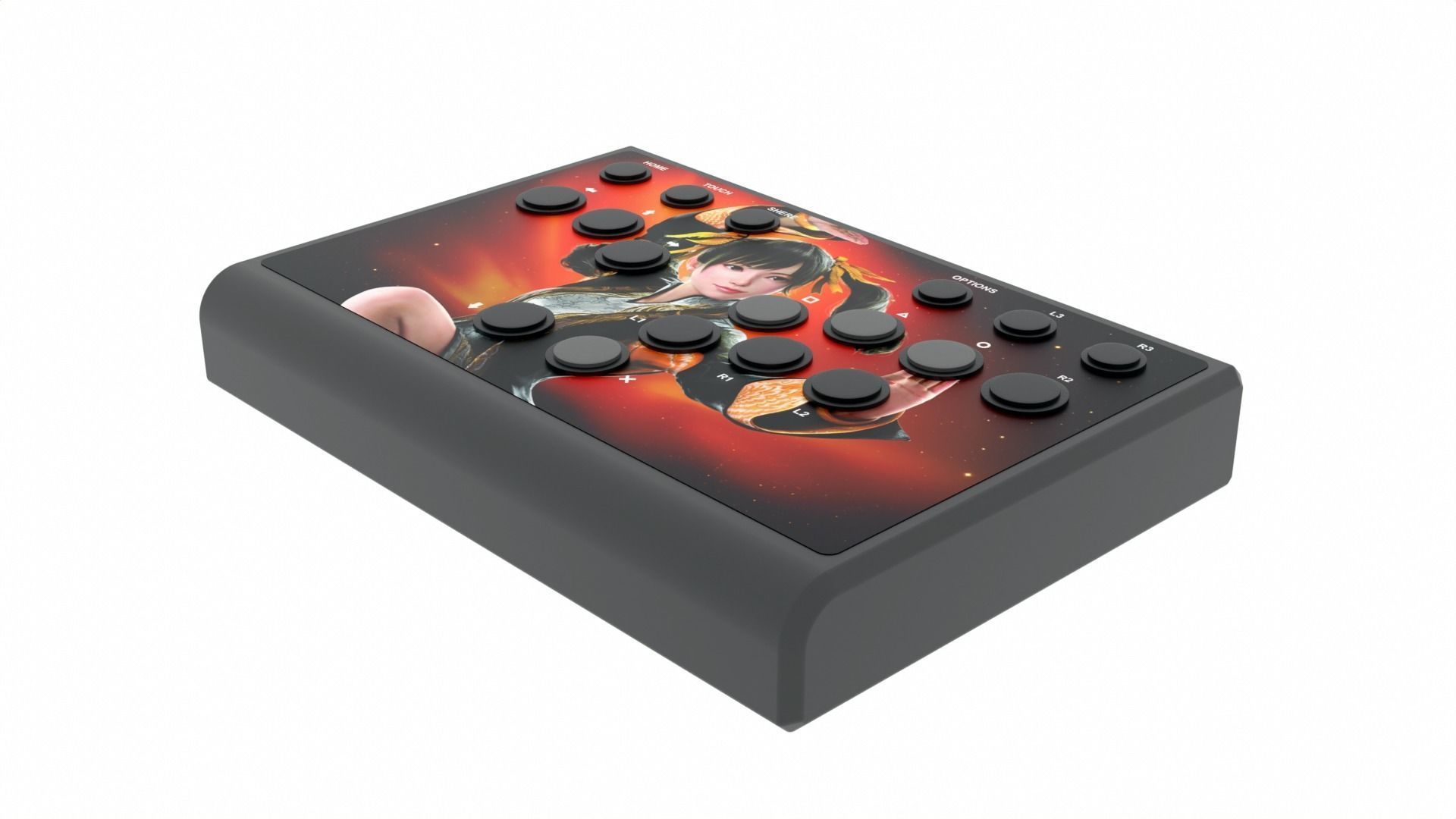 Case ARCADE CONTROLLER joystick or hitbox 3D print model_22