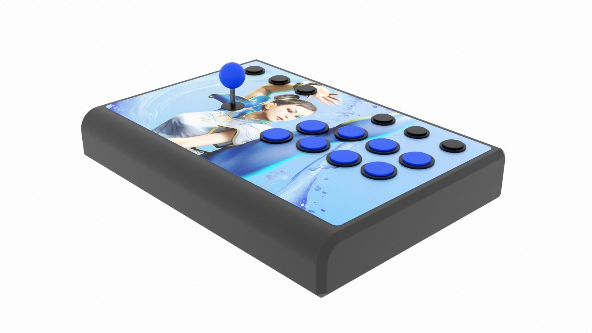 Case ARCADE CONTROLLER joystick or hitbox 3D print model_21