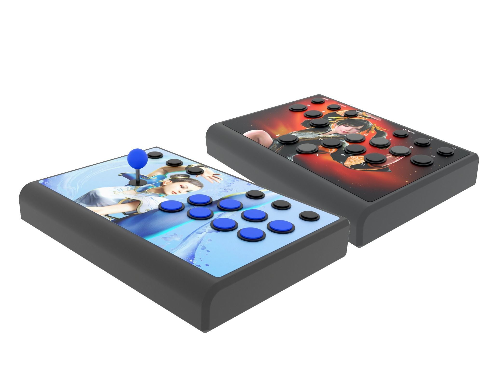 Case ARCADE CONTROLLER joystick or hitbox 3D print model_4