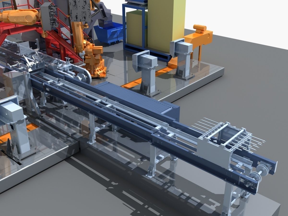 Industrial Equipment 27 - Automated Production Line for  3D model_9
