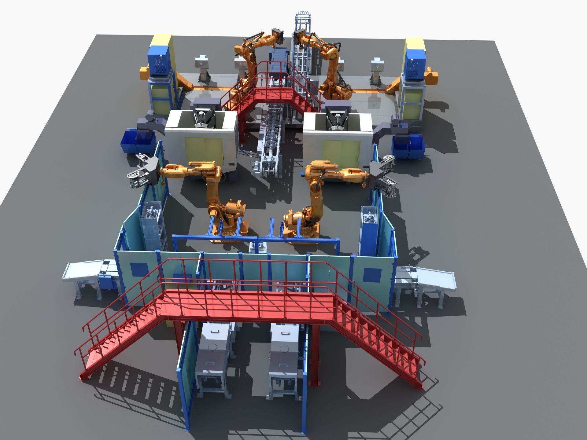Industrial Equipment 27 - Automated Production Line for  3D model_2