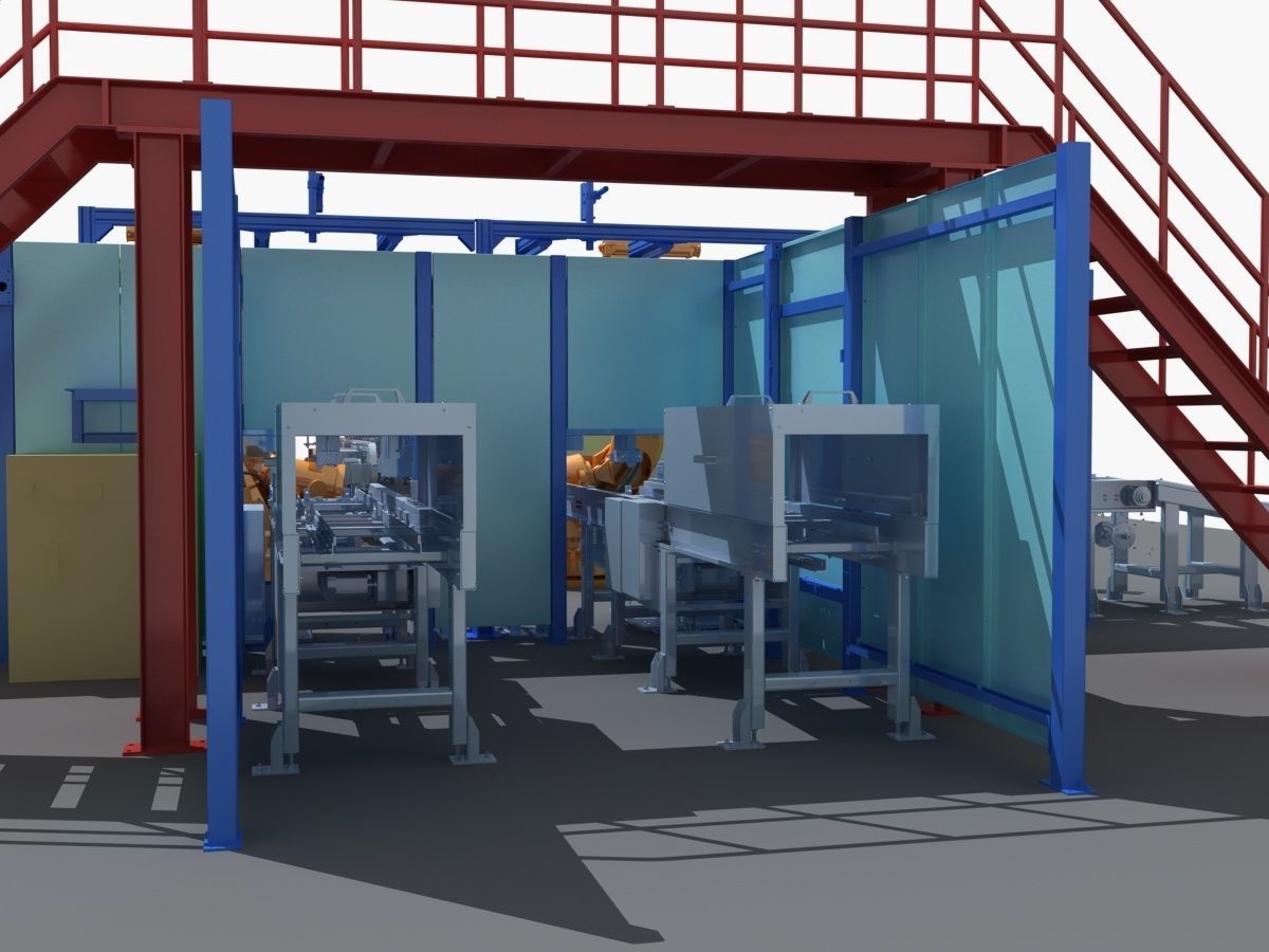 Industrial Equipment 27 - Automated Production Line for  3D model_11