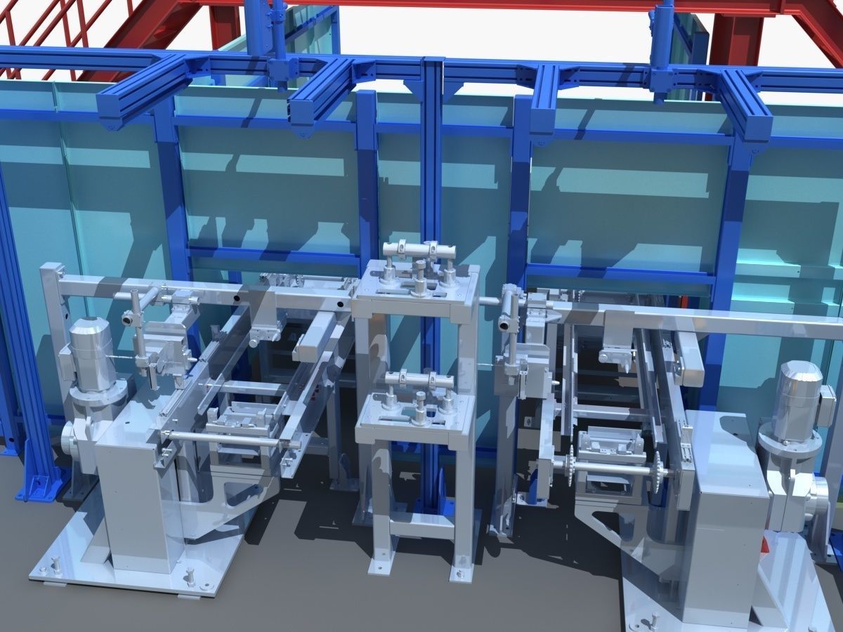 Industrial Equipment 27 - Automated Production Line for  3D model_7
