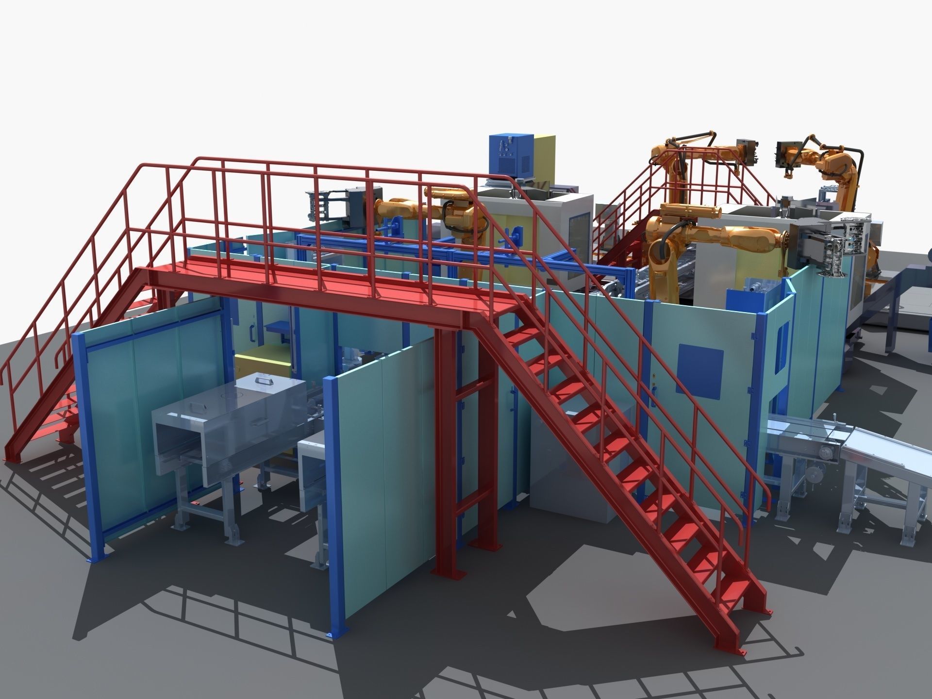 Industrial Equipment 27 - Automated Production Line for  3D model_3
