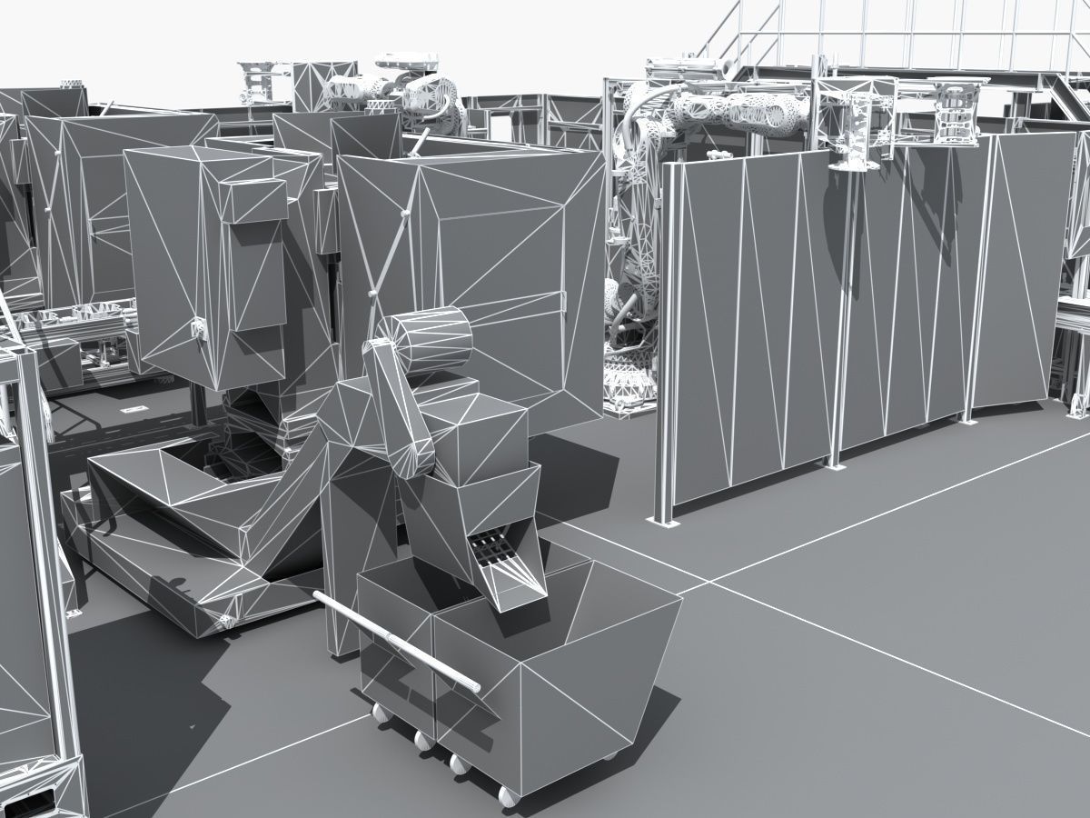 Industrial Equipment 27 - Automated Production Line for  3D model_16
