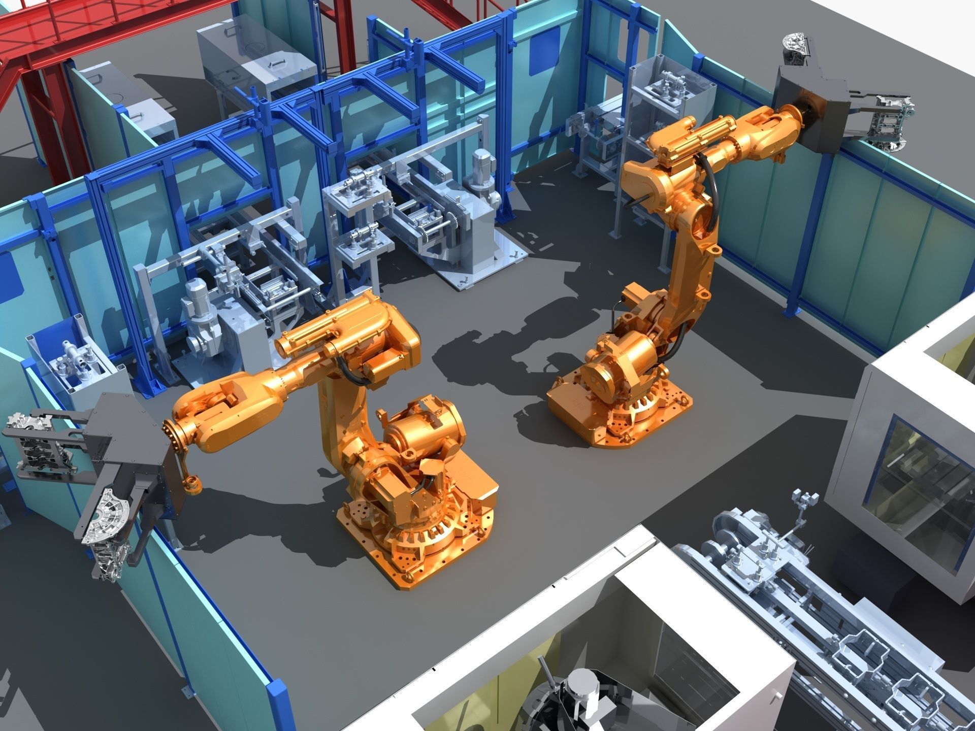 Industrial Equipment 27 - Automated Production Line for  3D model_5