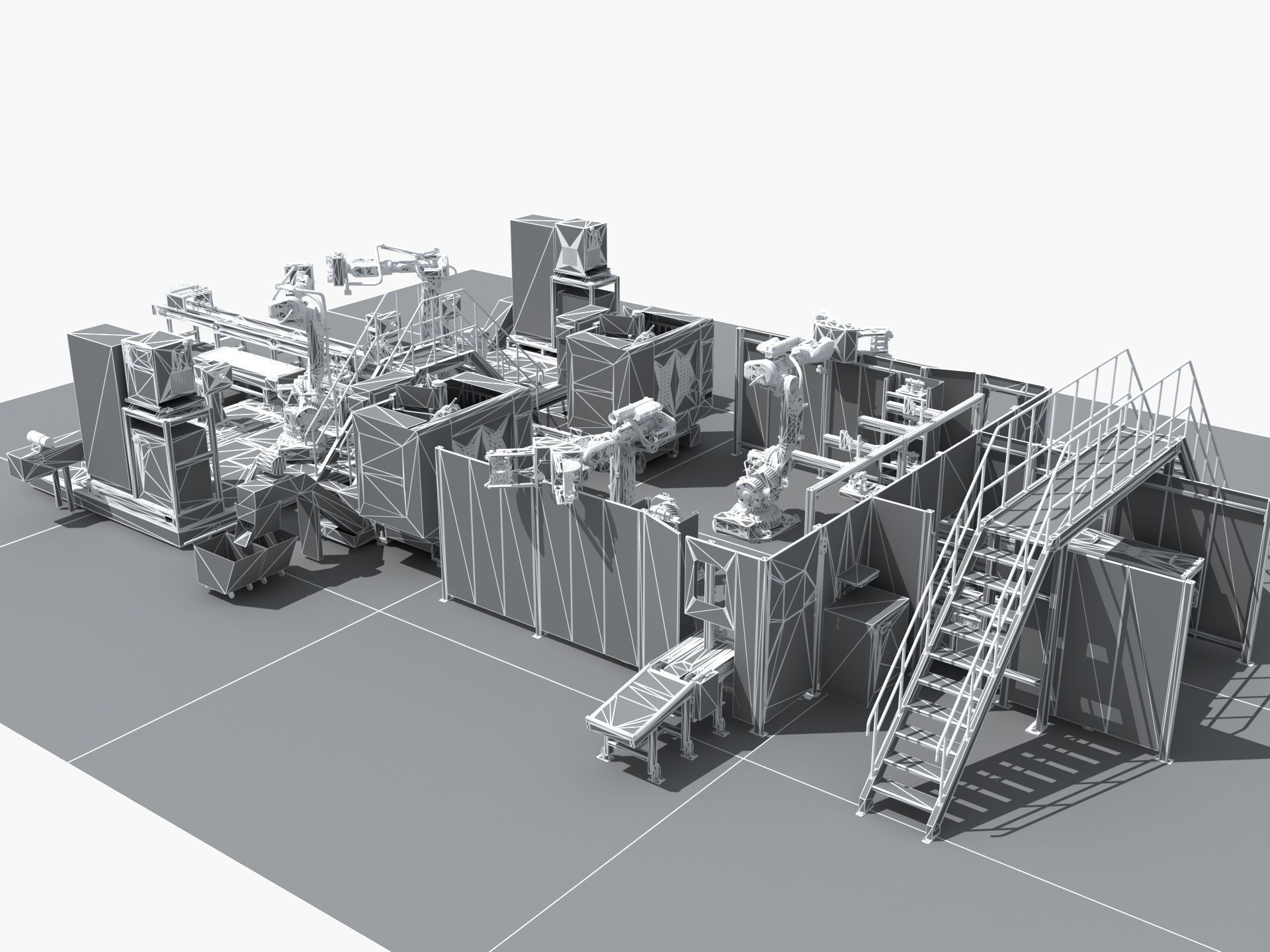 Industrial Equipment 27 - Automated Production Line for  3D model_12
