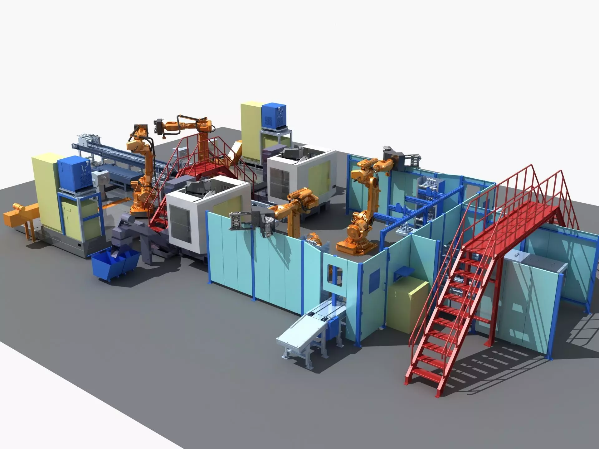 Industrial Equipment 27 - Automated Production Line for  3D model_0