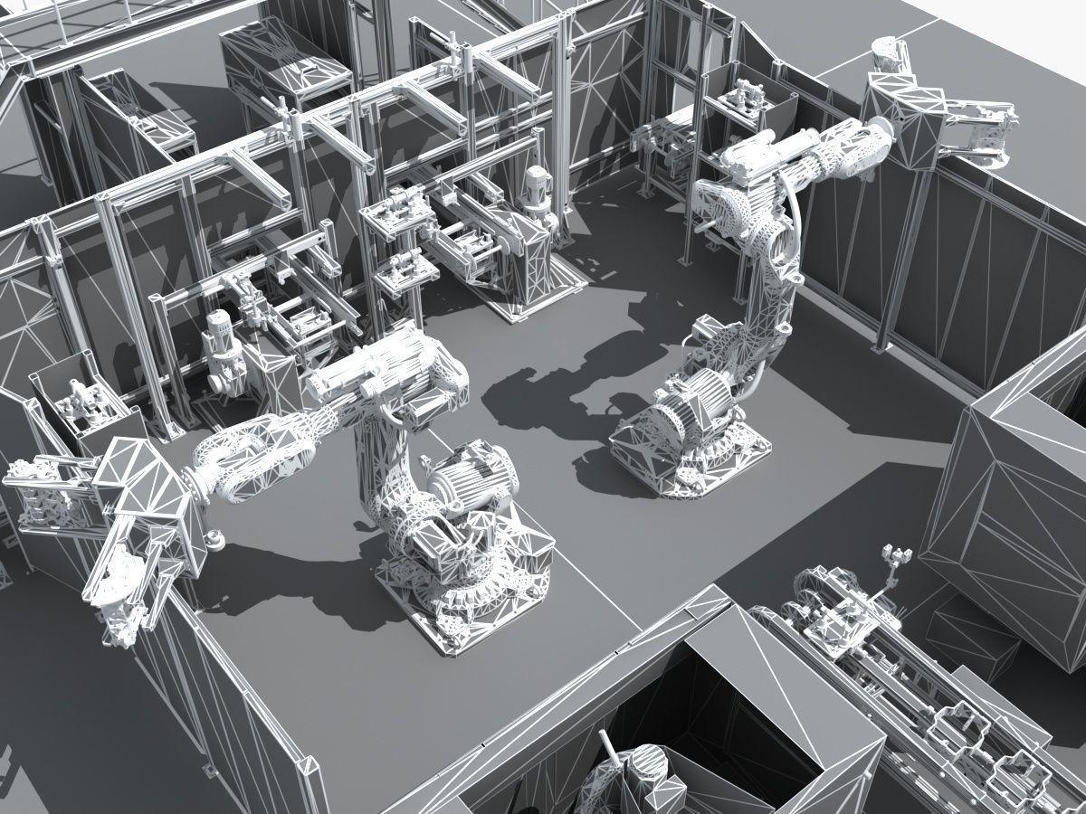 Industrial Equipment 27 - Automated Production Line for  3D model_14