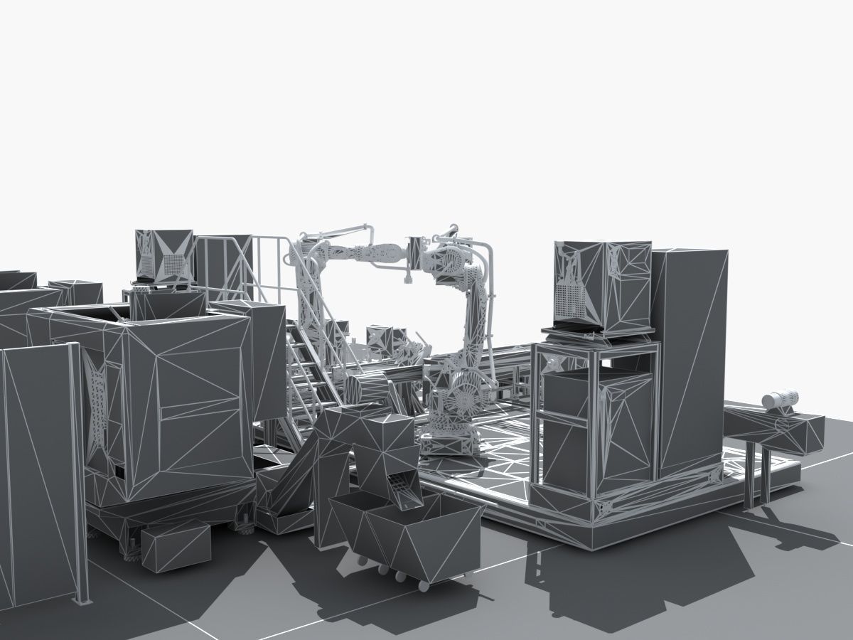 Industrial Equipment 27 - Automated Production Line for  3D model_18