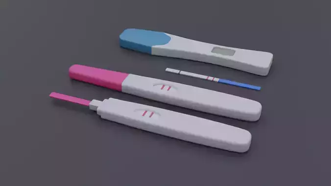 Pregnancy Text Kit Free low-poly 3D model