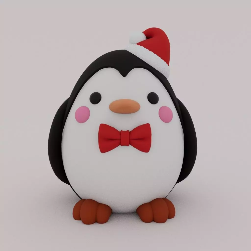 Christmas Special - Cute Penguin 01 3D print model_0