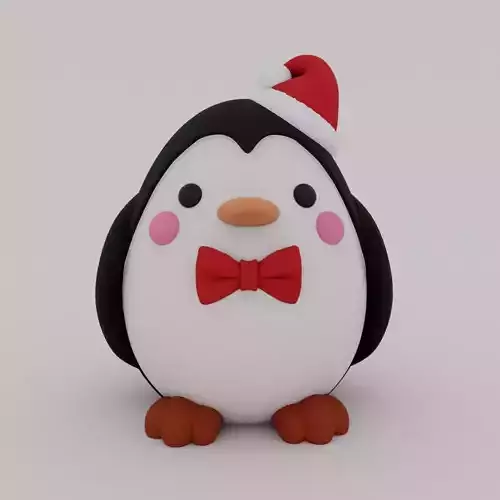 Christmas Special - Cute Penguin 01 3D print model