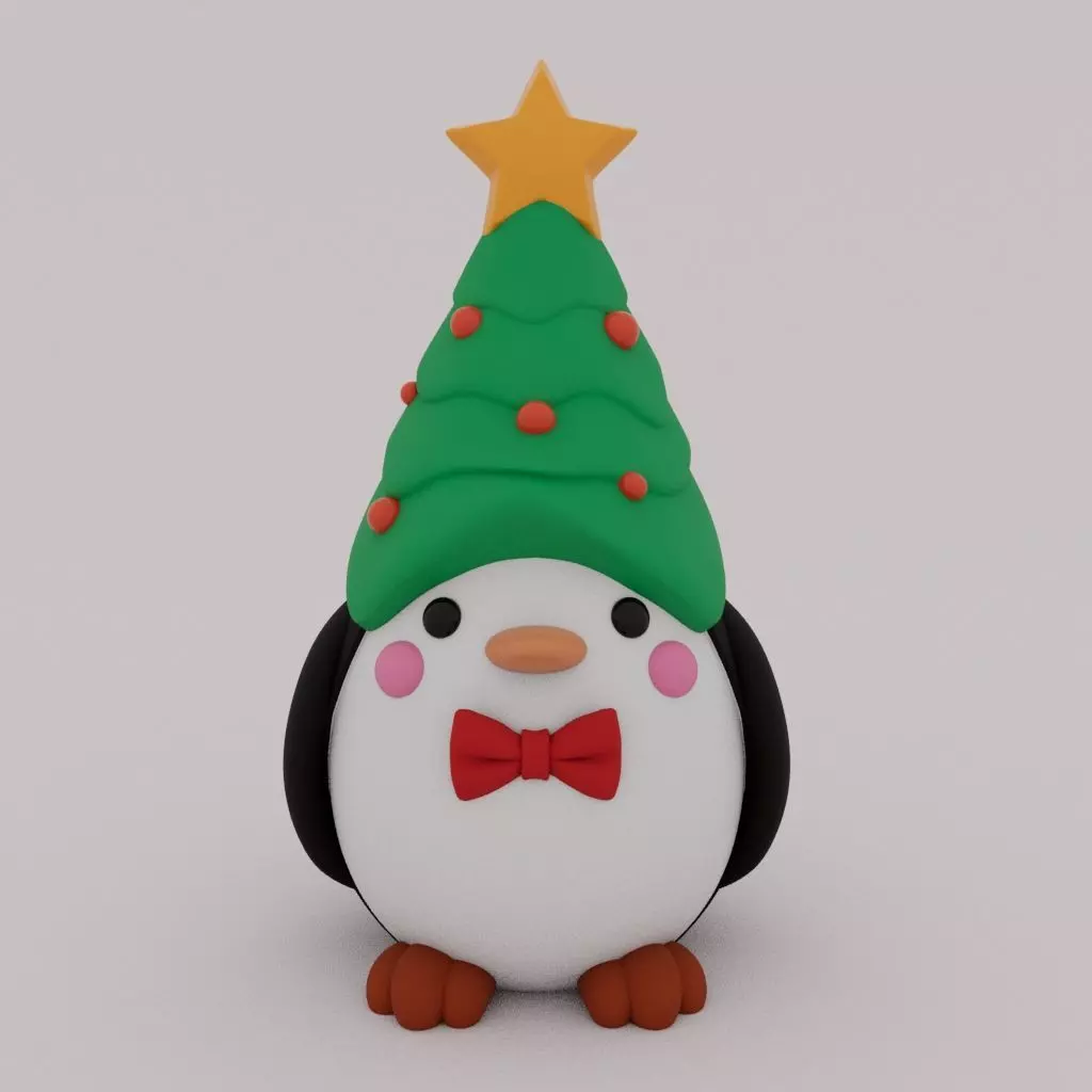 Christmas Special - Cute Penguin 02 3D print model_0