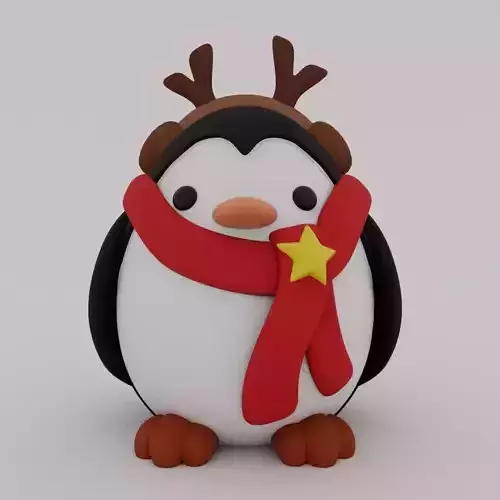 Christmas Special - Cute Penguin 04 3D print model