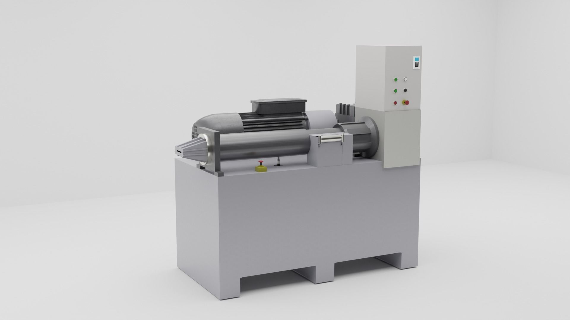 Molde Extruder Machine 3D model_2