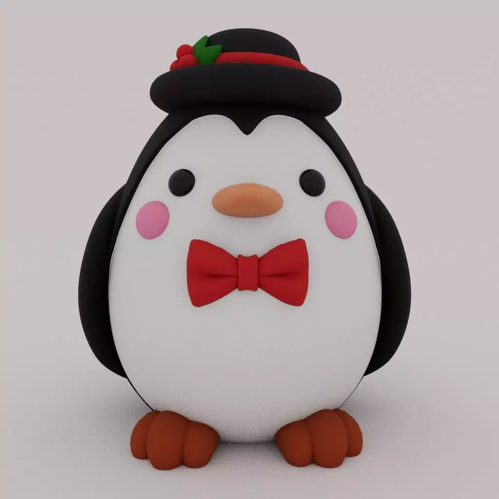 Christmas Special - Cute Penguin 06 3D print model_0