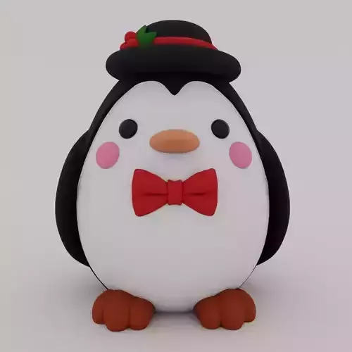 Christmas Special - Cute Penguin 06 3D print model