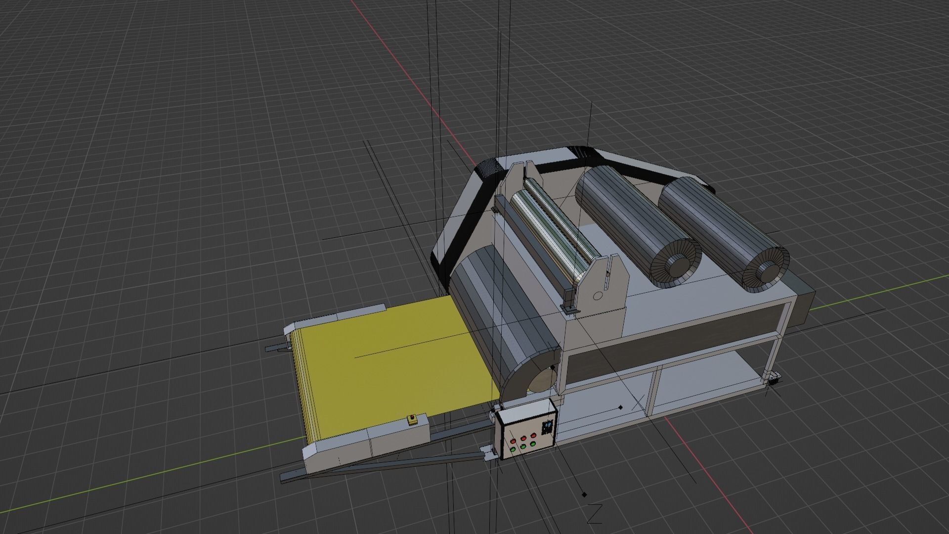 Automatic Cutting Machine 3D model_3