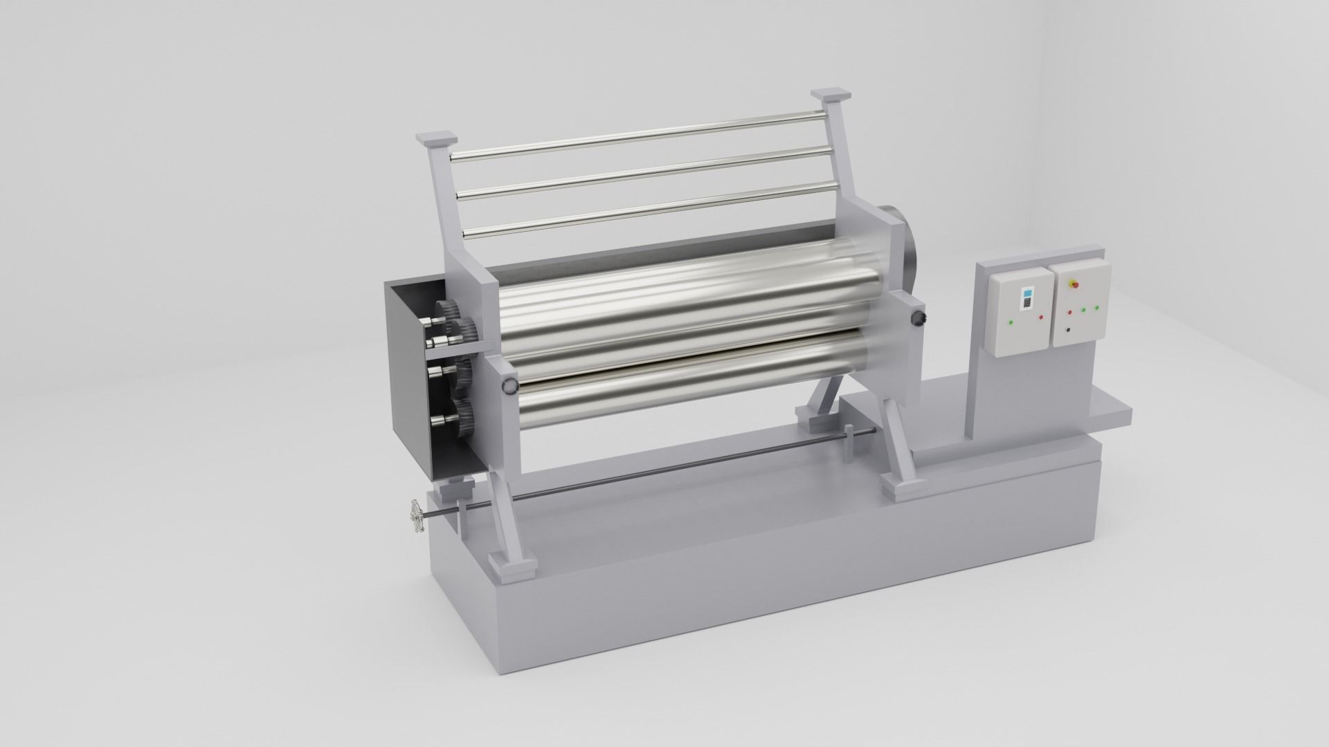 Fabric Laminating Roll 3D model_2