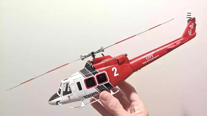 Files to 3d Print this Scale Bell 412 Fuselage for OMP M1 3D print model