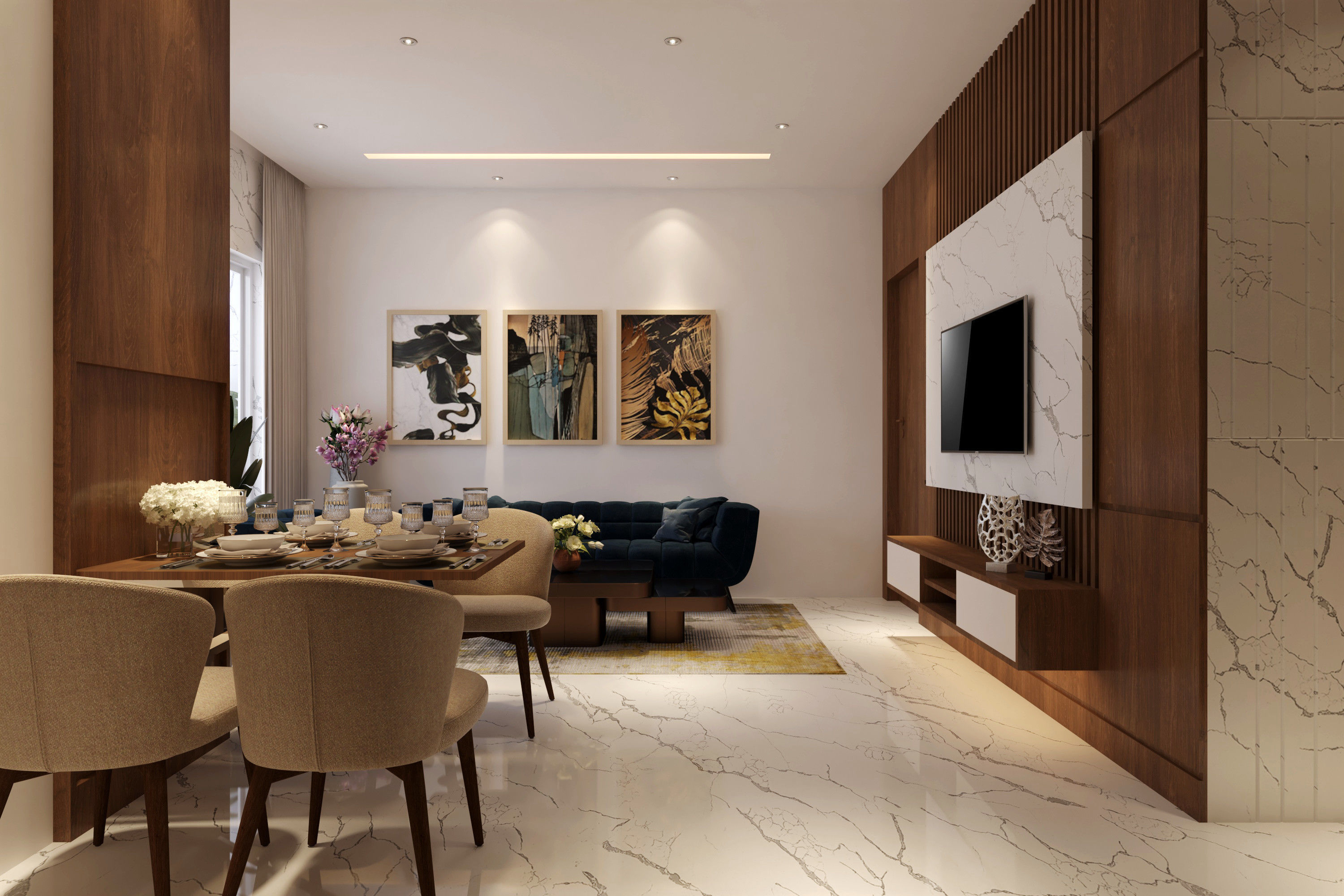 living room 3D model_1