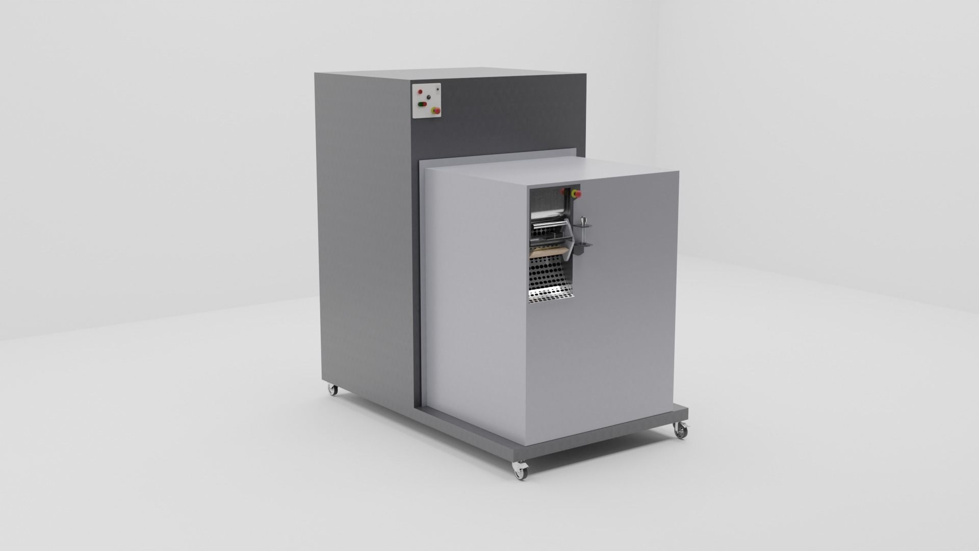 Foxing Grinder Machine 3D model_1