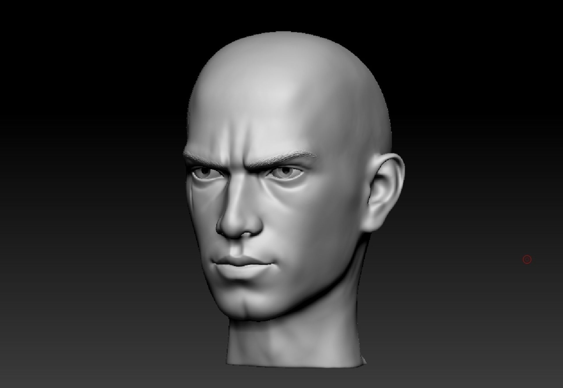 Anakin Skywalker head 3D print model_1