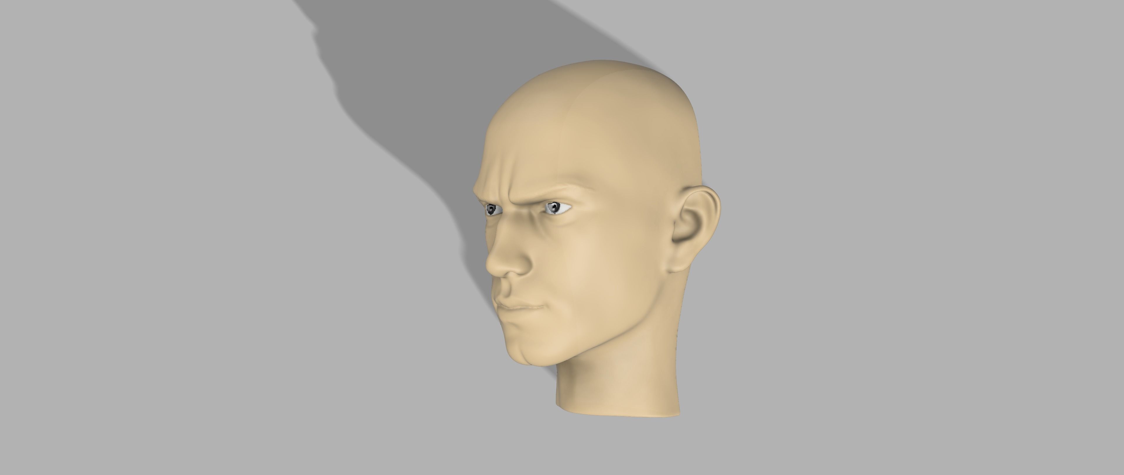 Anakin Skywalker head 3D print model_6