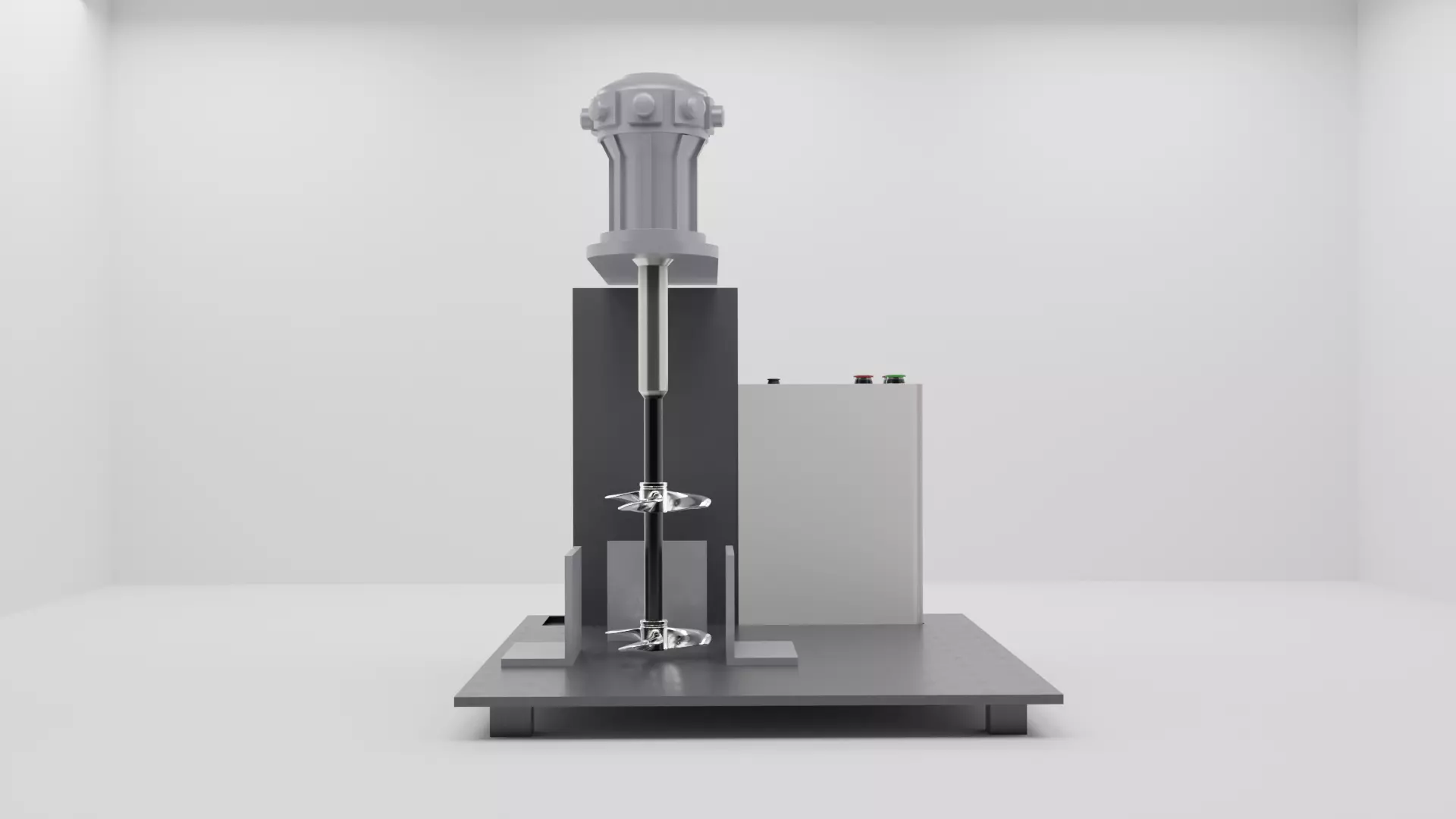 Pneumatic Elevating Type Glue Stirrer Pneumatic Glue Stirrer 3D model