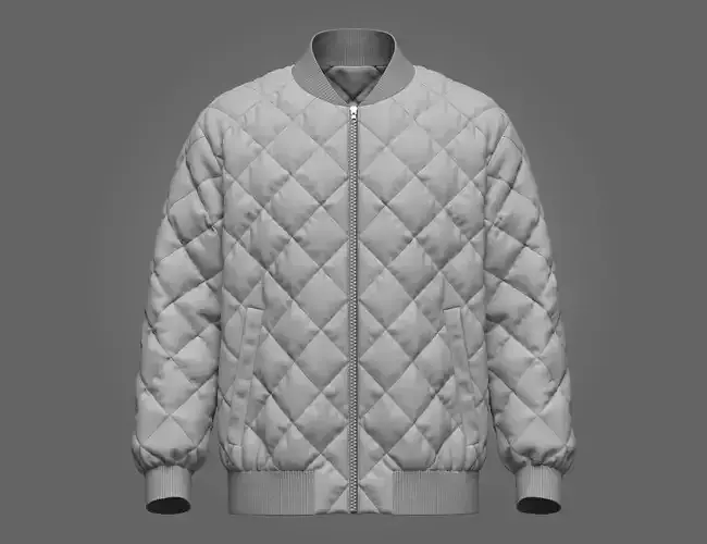 Mens Puffer Jackert 3d Model