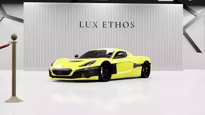 2021 RIMAC Nevera 3D model