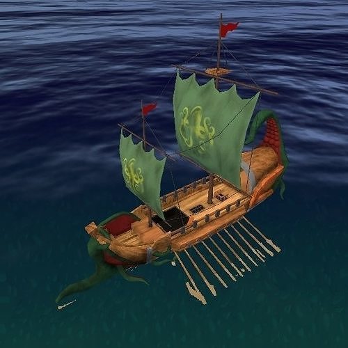 Pirate Ship 1 Low-poly 3D model